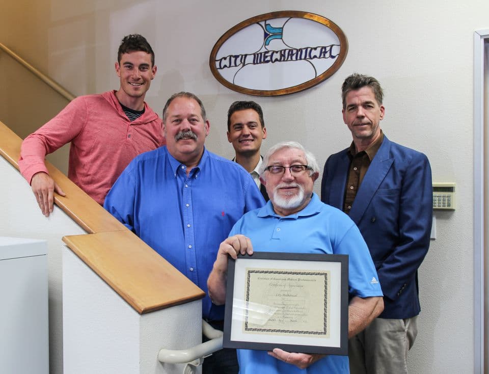 CCMP HVAC Replacement Project Award Ceremony